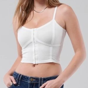 Hollister seamed corset cami NWT